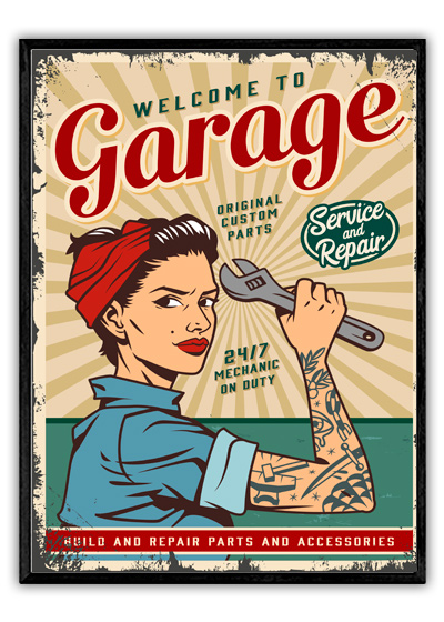 Welcome to Garage af-poster